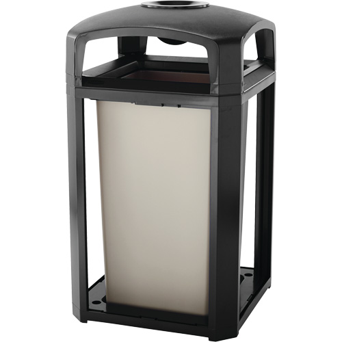 Cendrier et corbeille pour d&eacute;chets de s&eacute;rie classique de s&eacute;rie Landmark, Plastique, Capacit&eacute; 50 gal. US, Hauteur 46-1/2" Pronet Distribution