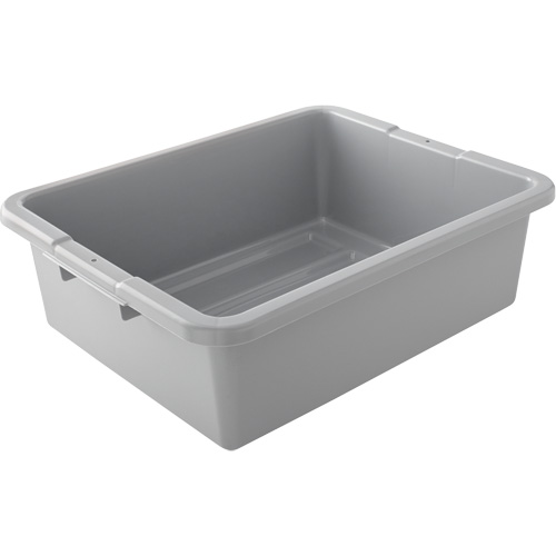 Undivided Bus/Utility Box, 7" H x 21.5" D x 17" L, Plastic, Grey Pronet Distribution