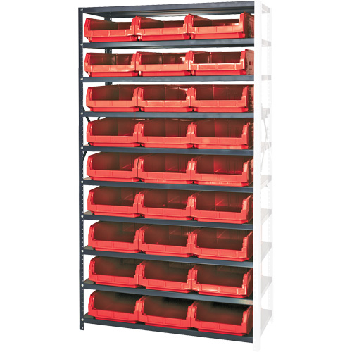 &eacute;l&eacute;ment de rayonnage avec bacs empilables, Acier, Bac Magnum, Capacit&eacute; 650 lb, 42" la x 76" h Pronet Distribution