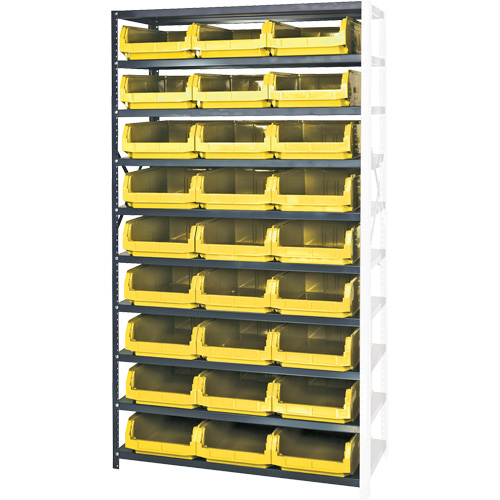 &eacute;l&eacute;ment de rayonnage avec bacs empilables, Acier, Bac Magnum, Capacit&eacute; 650 lb, 42" la x 76" h Pronet Distribution