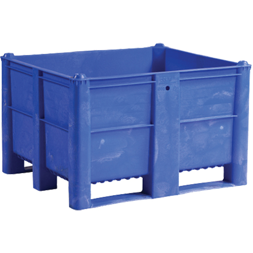 Pallet Container, 40"/47.25" D x 48"/39.4" W x 29"/29.1" H, 1543 lbs./2650 lbs. Capacity, Blue Pronet Distribution