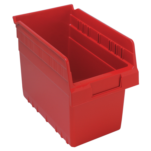 Bacs pour &eacute;tag&egrave;re Store-Max, 6-5/8" la x 8" H x 11-5/8" p, Rouge, Capacit&eacute; 44 lb Pronet Distribution