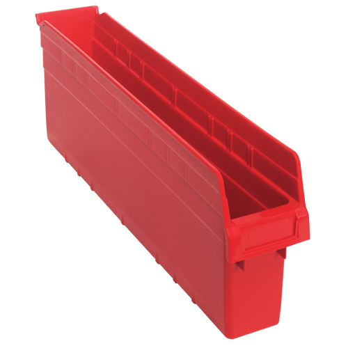 Bacs pour &eacute;tag&egrave;re Store-Max, 4-3/8" la x 8" H x 23-5/8" p, Rouge, Capacit&eacute; 68 lb Pronet Distribution