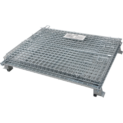 Conteneur repliable en m&eacute;tal grillag&eacute;, 48" la x 40" p x 36" h, Capacit&eacute; de 4000 lb Pronet Distribution