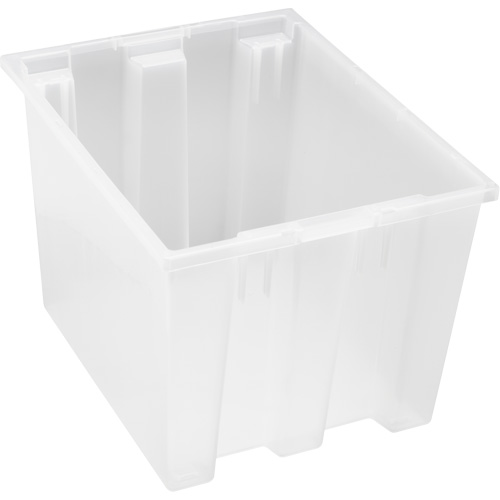 Contenant robuste Stack & Nest, 13" x 15,5" x 19,5", Transparent Pronet Distribution