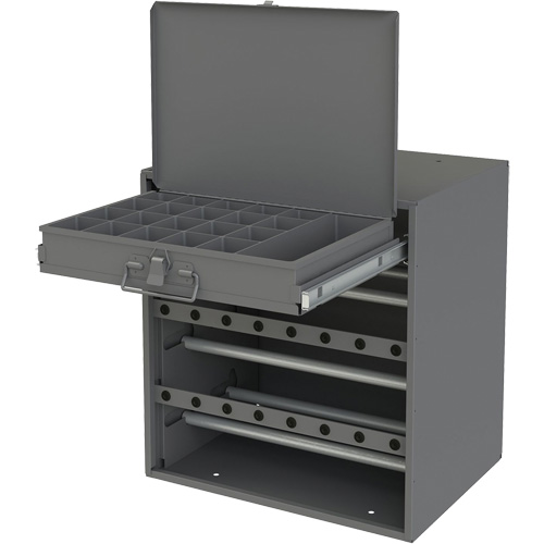 Wire and Terminal Storage Cabinet, Steel, 1 Drawers, 15-9/16" x 11-7/8" x 16-3/8", Grey Pronet Distribution