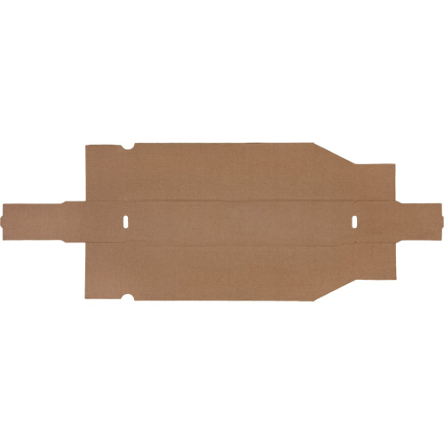 Boîtes profondes en carton ondul&eacute;, 1-7/8" la x 17-1/8" p x 4-1/2" h, Beige Pronet Distribution