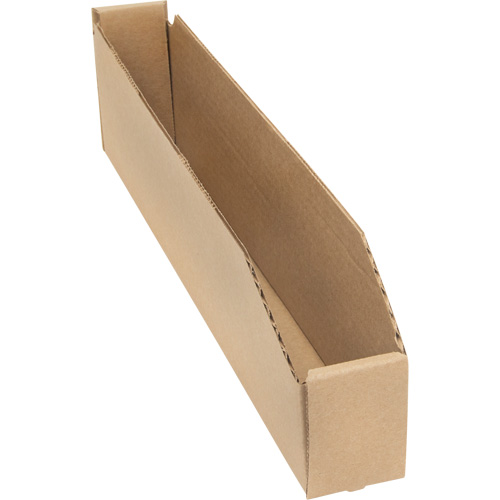 Boîtes profondes en carton ondul&eacute;, 2-7/8" la x 17-1/4" p x 4-1/2" h, Beige Pronet Distribution