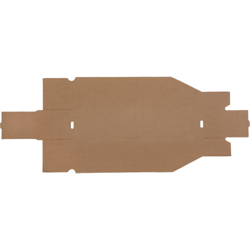 Boîtes profondes en carton ondul&eacute;, 3-3/4" la x 17-1/4" p x 4-1/2" h, Beige Pronet Distribution