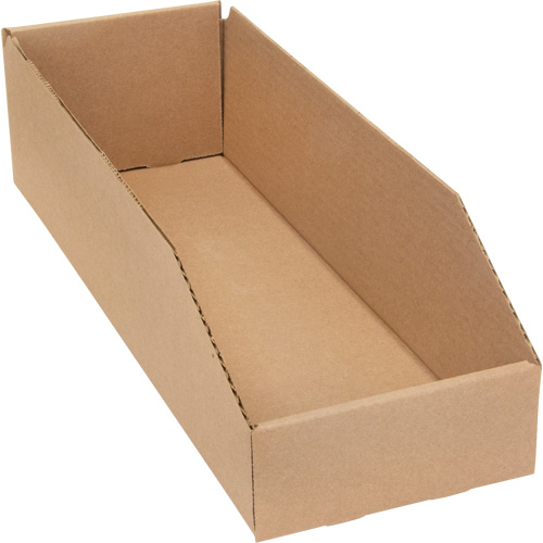 Boîtes profondes en carton ondul&eacute;, 5-3/4" la x 17-1/4" p x 4-1/2" h, Beige Pronet Distribution