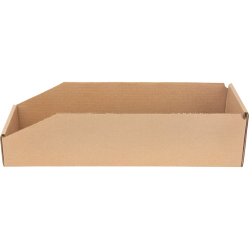 Boîtes profondes en carton ondul&eacute;, 5-3/4" la x 17-1/4" p x 4-1/2" h, Beige Pronet Distribution