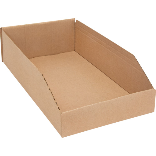 Boîtes profondes en carton ondul&eacute;, 9-3/4" la x 17-1/4" p x 4-1/2" h, Beige Pronet Distribution