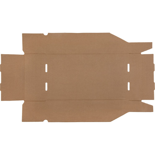 Boîtes profondes en carton ondul&eacute;, 9-3/4" la x 17-1/4" p x 4-1/2" h, Beige Pronet Distribution