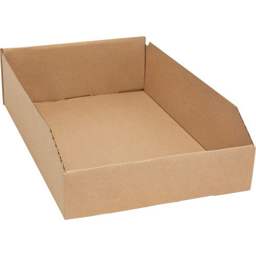 Boîtes profondes en carton ondul&eacute;, 11-3/4" la x 17-1/4" p x 4-1/2" h, Beige Pronet Distribution