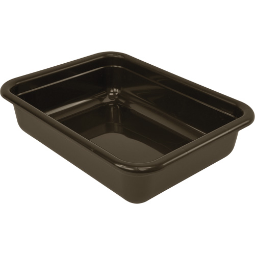 Bac d'entreposage tout usage &agrave; fond plat, 5" ha x 17" p x 22" lo, Plastique, Brun Pronet Distribution