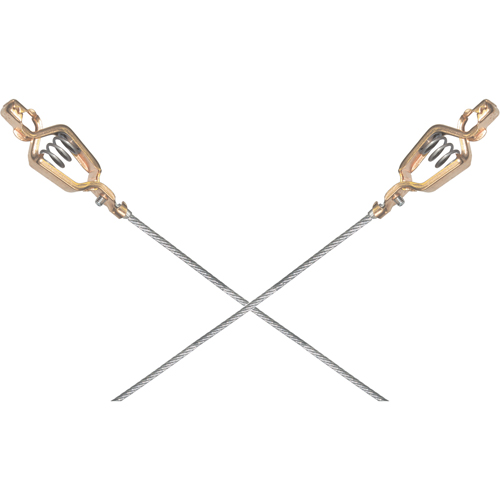 Light-Duty Bonding & Grounding Wire Assemblies - Two Alligator Clips Pronet Distribution