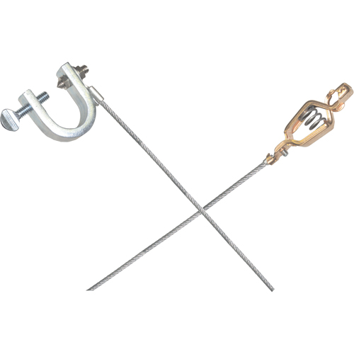 Light-Duty Bonding & Grounding Wire Assemblies - Alligator Clip & Small C-Clamps Pronet Distribution