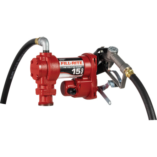 Pompes c. a. utilitaires &agrave; soupape rotative avec embout, 115 V, 15 gal./min Pronet Distribution