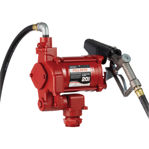 Pompes c. a. utilitaires &agrave; soupape rotative avec embout, 115 V, 20 gal./min Pronet Distribution