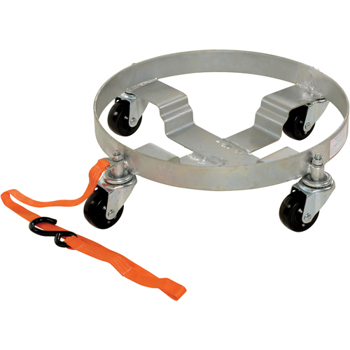 Multi-Tier Drum Dollies, Steel, 900 lbs. Capacity, 19" Diameter, Rubber Casters Pronet Distribution