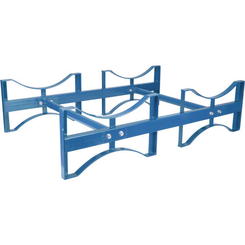 Drum Stacking Rack, 2 Drums, 1600 lbs. Capacity, 45-1/2" W x 30" D x 12-1/2" H Pronet Distribution
