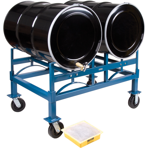 Drum Stacking Rack, 2 Drums, 1600 lbs. Capacity, 45-1/2" W x 30" D x 12-1/2" H Pronet Distribution