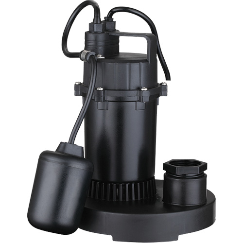 Pompe de puisard submersible thermoplastique, 2560 gal./h, 115 V, 4,6 A, 1/3 CV Pronet Distribution