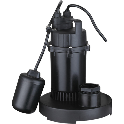 Pompe de puisard submersible thermoplastique, 2560 gal./h, 115 V, 4,6 A, 1/3 CV Pronet Distribution