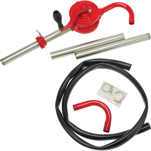 Rotary Type Drum Pump, Cast Iron/Steel, Fits 30-55 Gal., 8 oz./Stroke Pronet Distribution