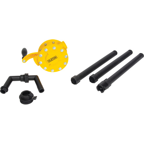 Pompe rotative pour baril, Polypropyl&egrave;ne, Pour capacit&eacute; 15 - 55 gal. US, 8 oz/course Pronet Distribution