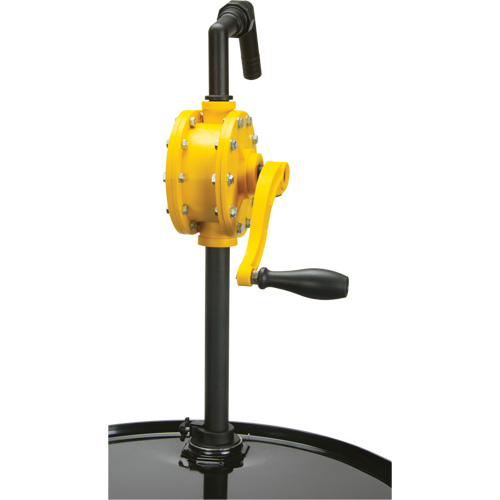 Pompe rotative pour baril, Polypropyl&egrave;ne, Pour capacit&eacute; 15 - 55 gal. US, 8 oz/course Pronet Distribution