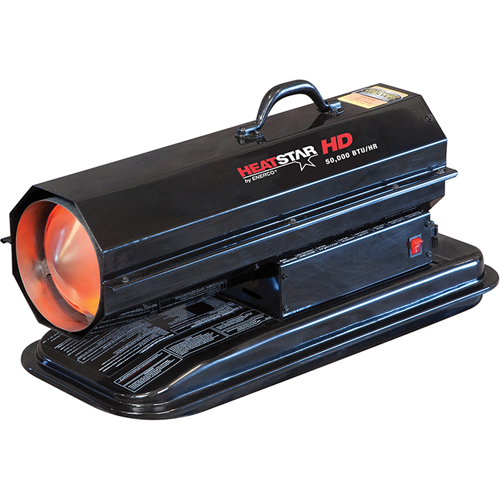 Contractor Series Forced Air Heater, Fan, Kerosene, 50000 BTU/H Pronet Distribution