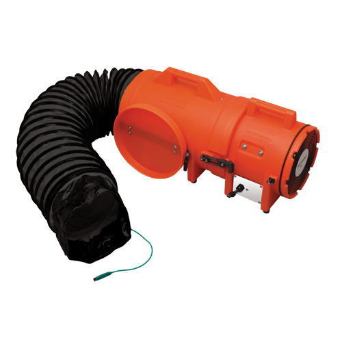 8" Plastic COM-PAX-IAL Blowers, 1/3 HP, 900 CFM, Explosion Proof Pronet Distribution