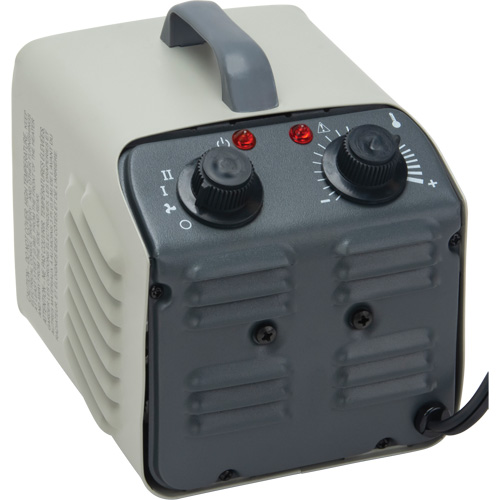 Personal Metal Shop Heater with Thermostat, Fan, Electric Pronet Distribution