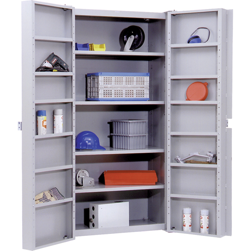 Deep Door Storage Cabinet, 38" W x 24" D x 72" H, 4 Shelves Pronet Distribution
