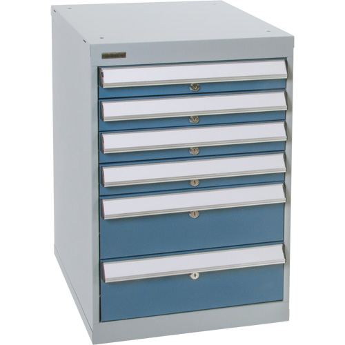 Six-Drawer Pedestal Workbench, 18" W x 21" D x 28" H Pronet Distribution