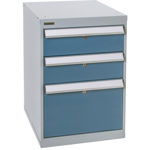 Three-Drawer Pedestal Workbench, 18" W x 21" D x 28" H Pronet Distribution
