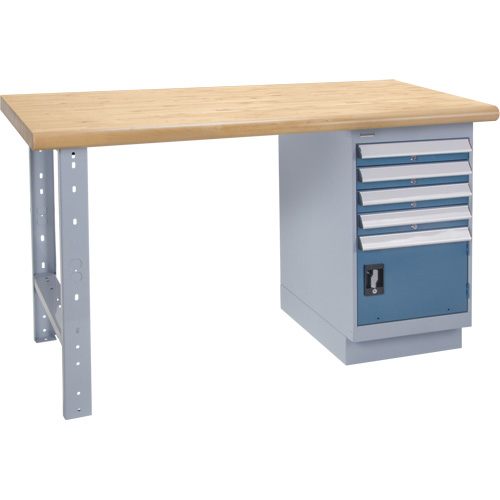 Heavy-Duty Workbench, Door w/ Drawer Combination, 1500 lbs. Cap., 72" W x 36" D, 34" H Pronet Distribution