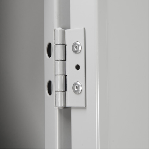 Clean Line Lockerette , 6 -tier, Bank of 4, 48" x 18" x 82", Steel, Beige, Rivet (Assembled) Pronet Distribution