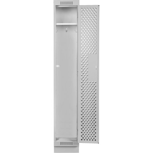 Casiers Clean Line, 12" x 12" x 76", Acier, Gris, Rivet (assembl&eacute;), Perfor&eacute; Pronet Distribution