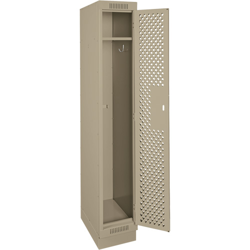 Casiers Clean Line, 12" x 12" x 76", Acier, Beige, Rivet (assembl&eacute;), Perfor&eacute; Pronet Distribution