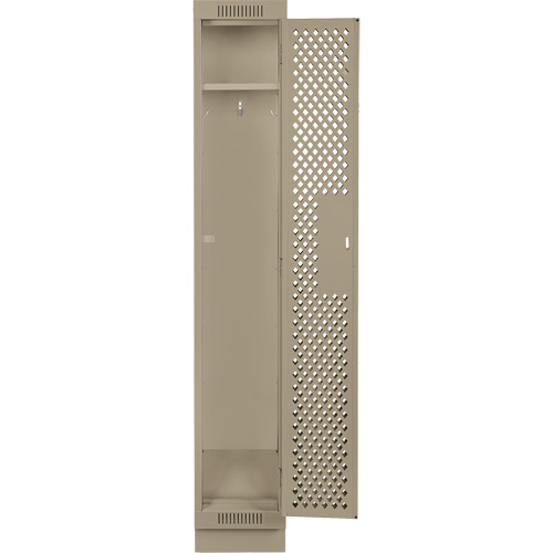 Casiers Clean Line, 12" x 12" x 76", Acier, Beige, Rivet (assembl&eacute;), Perfor&eacute; Pronet Distribution