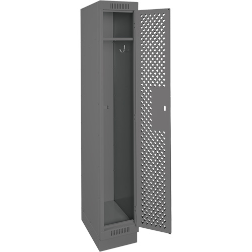 Casiers Clean Line, 12" x 18" x 76", Acier, Charbon, Rivet (assembl&eacute;), Perfor&eacute; Pronet Distribution