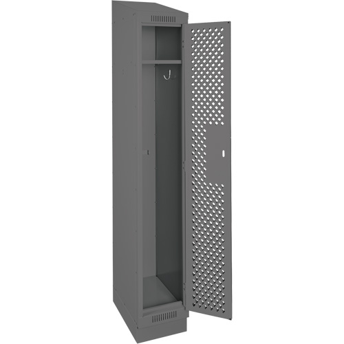 Casiers Clean Line, 12" x 12" x 82", Acier, Charbon, Rivet (assembl&eacute;), Perfor&eacute; Pronet Distribution