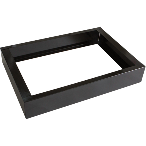 Base encastr&eacute;e pour casiers robustes enti&egrave;rement soud&eacute;e Concorde, 2 Blocs, 4" lo x 24" la x 17" p, Noir, Acier Pronet Distribution