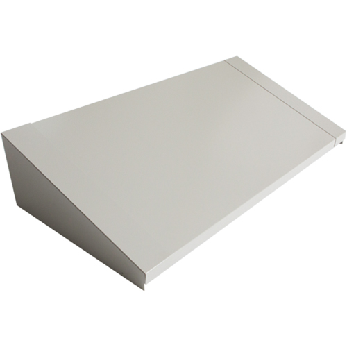 Dessus inclin&eacute; pour casiers robustes enti&egrave;rement soud&eacute; Concorde, Bloc de 3, 18" p x 36" la x 6" ha, Gris, Acier Pronet Distribution