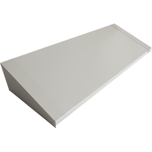 All-Welded Concorde - Heavy-Duty Lockers Sloping Top, 4 Bank, 18" D x 48" W x 6" H, Grey, Steel Pronet Distribution