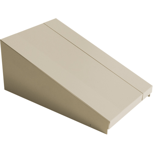 Dessus inclin&eacute; pour casiers robustes enti&egrave;rement soud&eacute; Concorde, Bloc de 1, 18" p x 12" la x 6" ha, Beige, Acier Pronet Distribution