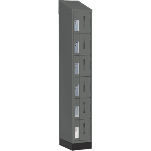 Casiers robustes Concorde, 6 niveaux, 12" x 18" x 82", Acier, Charbon, Soud&eacute; (assembl&eacute;) Pronet Distribution