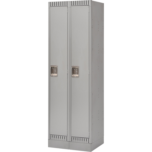Casiers, Bloc de 2, 24" x 18" x 76", Acier, Gris, D&eacute;mont&eacute; Pronet Distribution